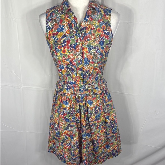 J.Crew Liberty Fabric Floral Dress (Size 00): - Picture 2 of 11